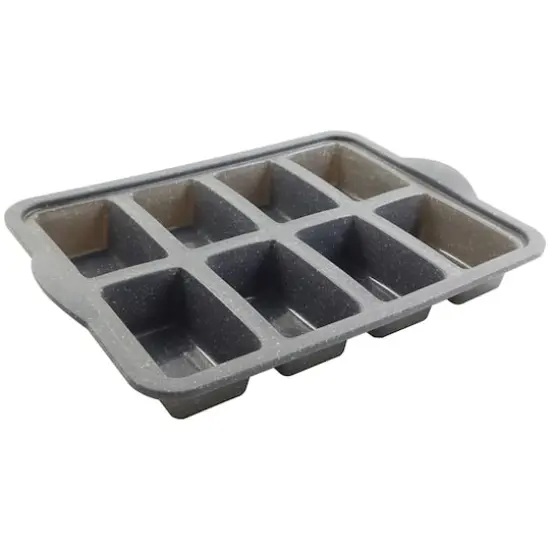 8-Cavity Metal-Reinforced Silicone Mini Loaf Pan by Celebrate It&reg; {3}