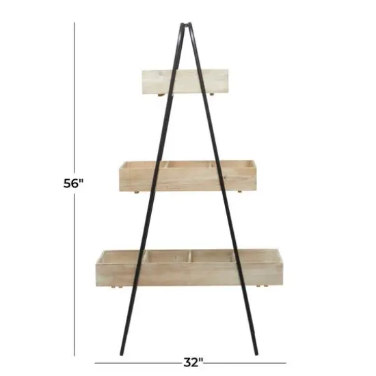 Brown Fir Modern Farmhouse Plantstand, 56" x 32" x 13" {9}