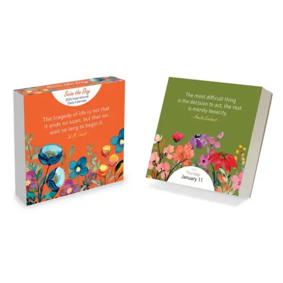 TF Publishing 2024 Seize the Day Daily Desktop Calendar {1}