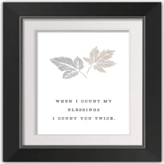  Blessings Fall Print in Black Frame {1}