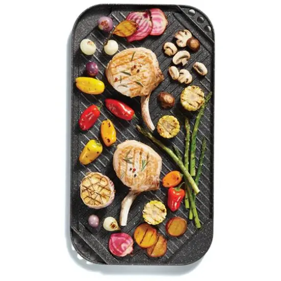 THE ROCK by Starfrit 10.6" x 19.5" Reversible Grill Griddle {10}