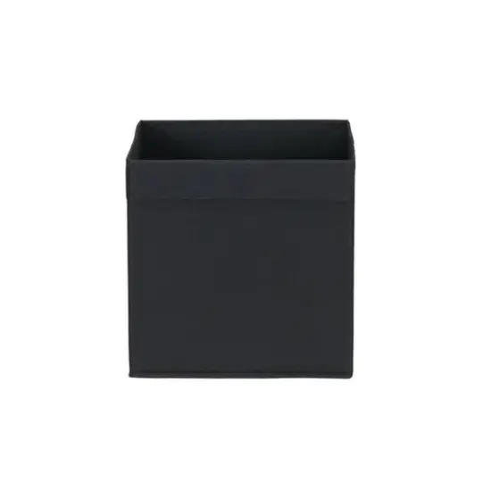 Household Essentials 11" Storage Cubes with Lip Handles, 6ct. Black {8}