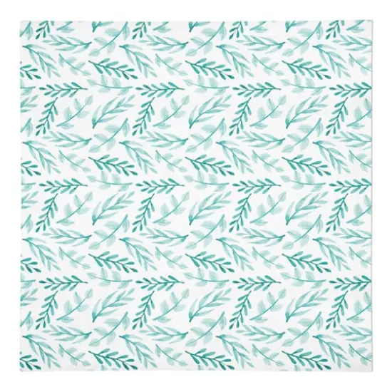 Blue Leafy Branches 10" x 10" Cotton Twill Napkin {1}