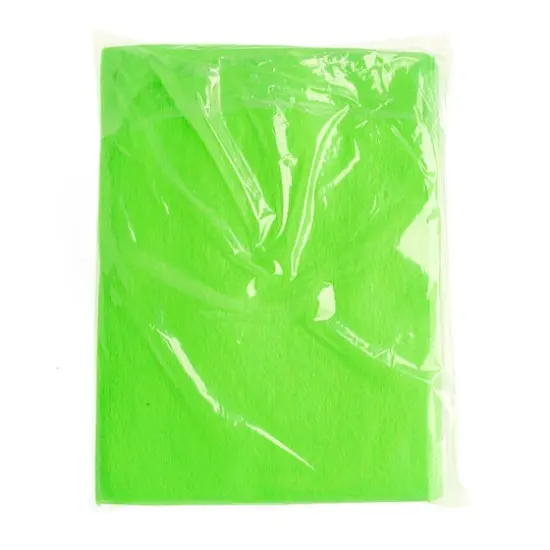 John Bead9" x 12" Acrylic Craft Felt Sheets, 25ct. Fluorescent Green {7}