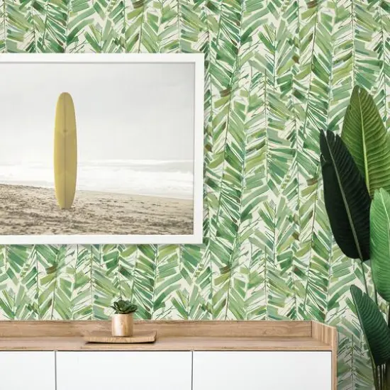 Tommy Bahama Chillin Out Peel & Stick Wallpaper Aloe {4}
