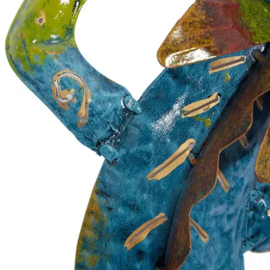 Green Metal Eclectic Wall Decor, 28" x 5" {6}