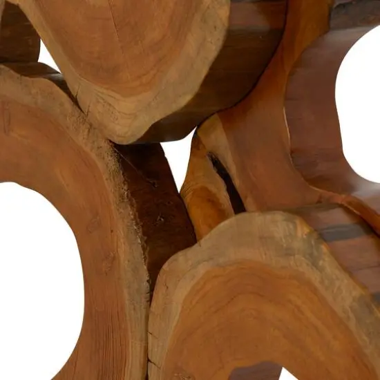 Brown Teak Wood Rustic Wall Decor 37" x 42" x 4" {5}