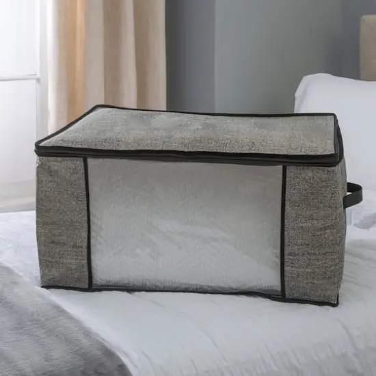 Simplify Black Blanket Storage Bag Set {5}