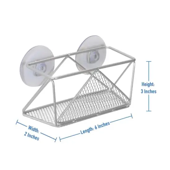 Kitchen Details 6" Geode Sponge Holder Chrome {6}