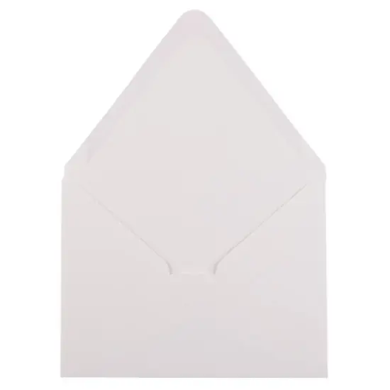 JAM Paper 4.375" x 5.75" Invitation Envelopes with Euro Flap, 50ct. White {4}