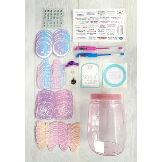 Bright Stripes Wish Craft Positive Vibes Wish Activity Jar {5}