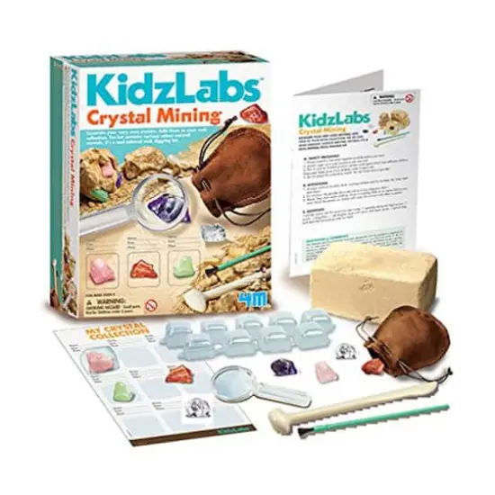 Toysmith® 4M Kidzlabs DIY Geology Science Dig Crystal Mining Kit {5}
