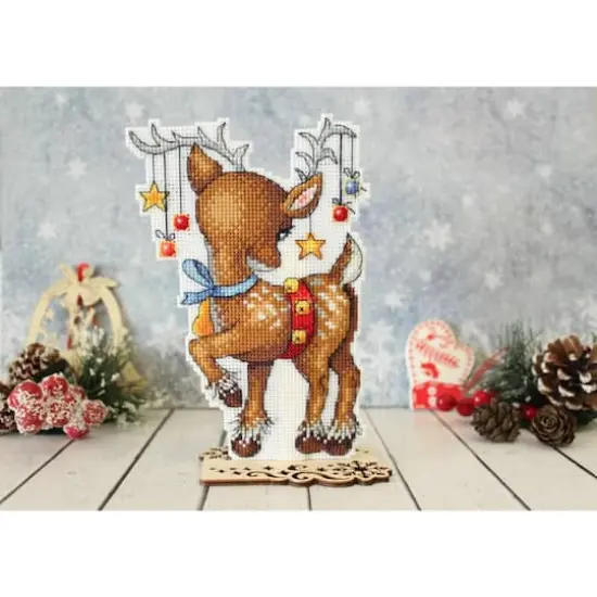 MP Studia Christmas Helper Plastic Canvas Counted Cross Stitch Kit {5}