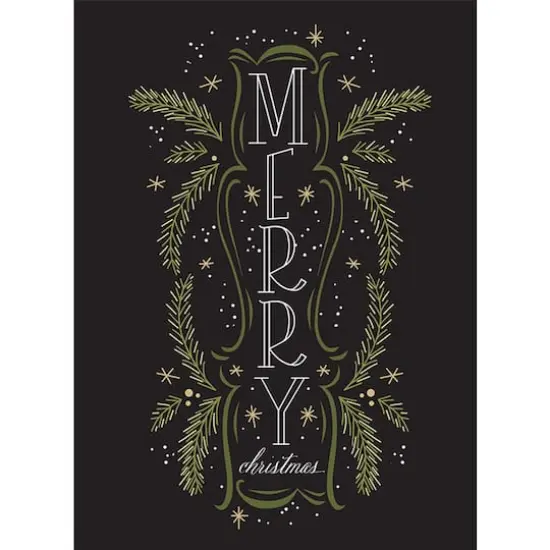 JAM Paper 5" x 7" Greenery Wishes Assorted Christmas Card Set, 24ct. {4}