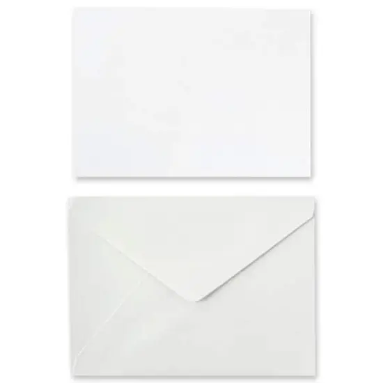 White Shimmer Card & Envelope Sets by Recollections™, 5" x 7" {1}