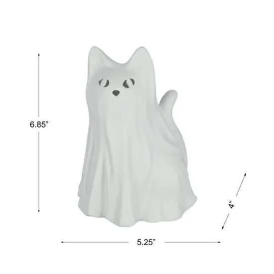 6.75" DIY Ceramic LED Cat Ghost D&eacute;cor by Make Market&reg; {5}