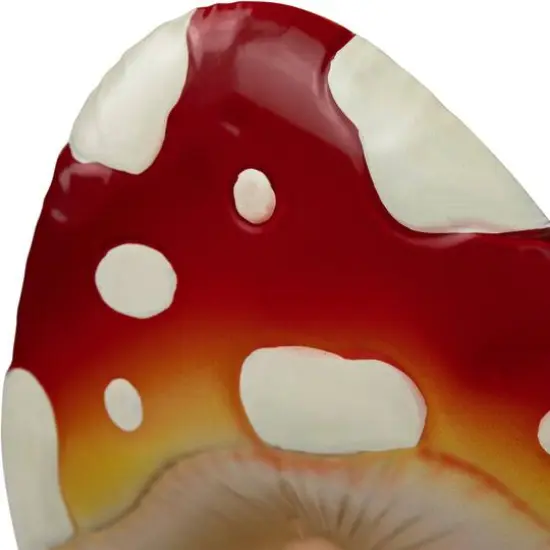 16" Red & Green Double Mushrooms Outdoor Garden Stake {7}