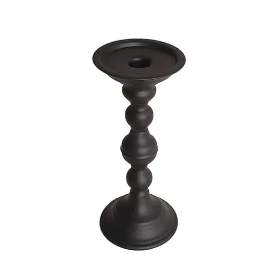 9.45" Black Metal Candle Holder by Ashland&reg; {4}