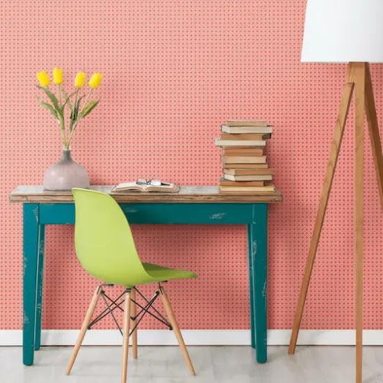 RoomMates Caning Peel & Stick Wallpaper Coral {4}
