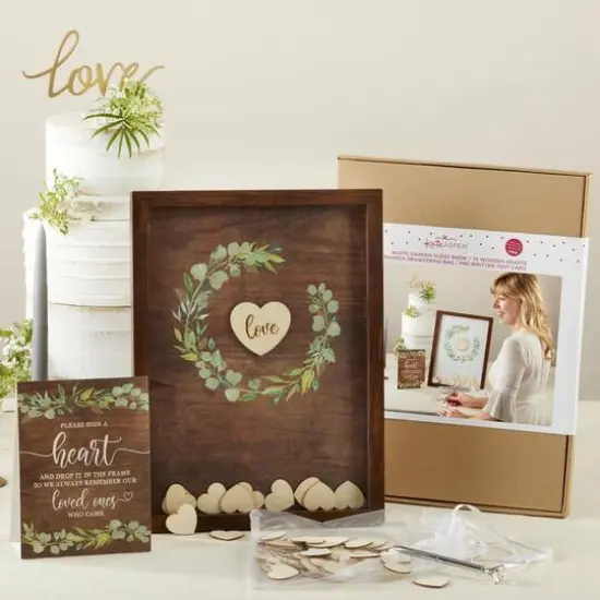 Kate Aspen Rustic Garden Wedding Guest Book Alternative {4}