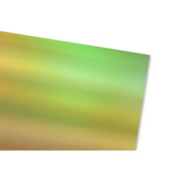PA Vinyl Holographic Permanent Adhesive Vinyl Gold {3}