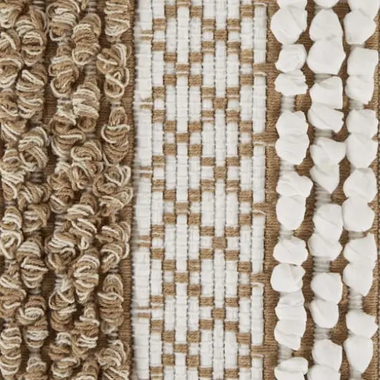 DII&reg; Stone & White Hand-Loomed Paper Chindi Rug, 2ft. x 3ft. {4}