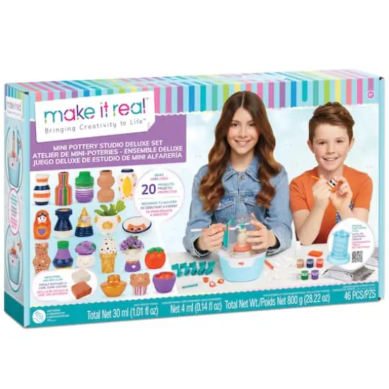 Make It Real&trade; Mini Pottery Studio Deluxe Set {6}