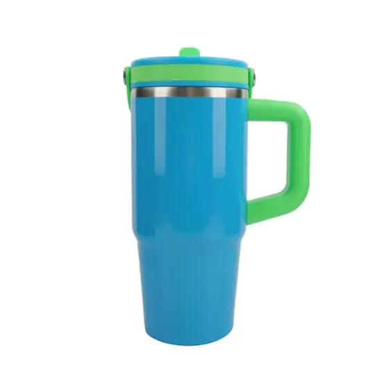 20oz. Two-Tone Stainless Steel Insulated Tumbler by Celebrate It™ Blue {1}