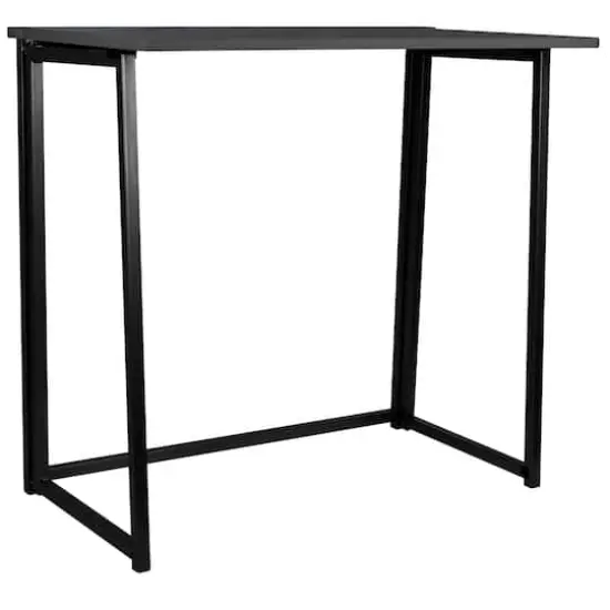 Organize It All 29" x 18" x 32" Foldable Scratch-Resistant Desk Gray {4}