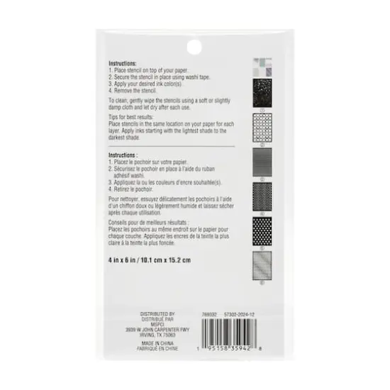 4" x 6" Mix Media Print Layering Stencil Set by Recollections&trade; {5}