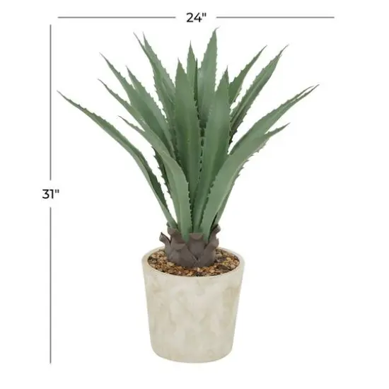 2.5ft. Potted Beige Plastic Contemporary Artificial Foliage {7}