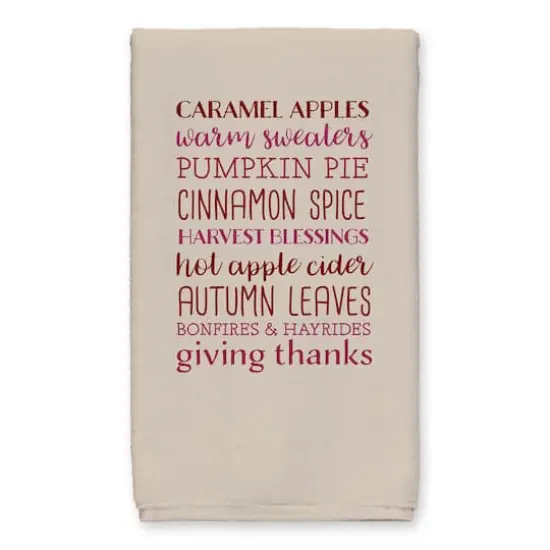 Fall Sentiments Tea Towel Set {3}