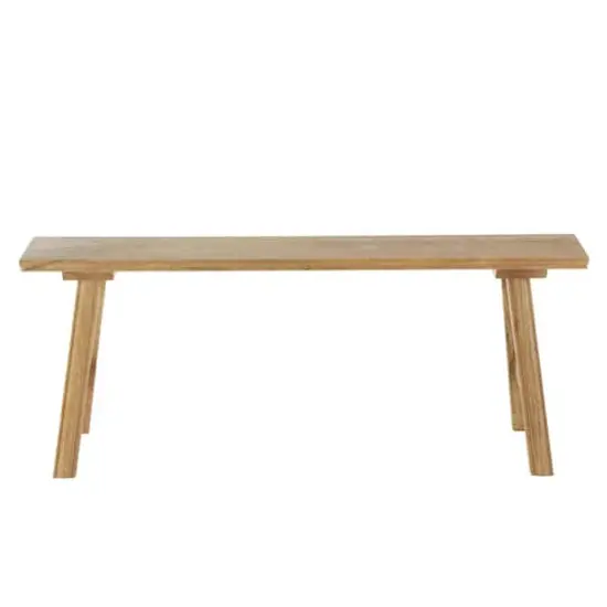 47.25" Brown Mango Wood Handmade Traditional Home Bench {9}