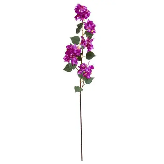 47'' Bougainvillea Artificial Flower Spray, 4ct. Purple {2}