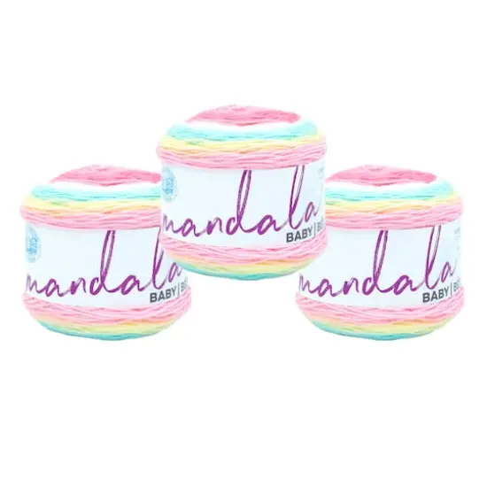 3 Pack Lion Brand&reg; Mandala Baby&reg; Yarn Narnia {1}