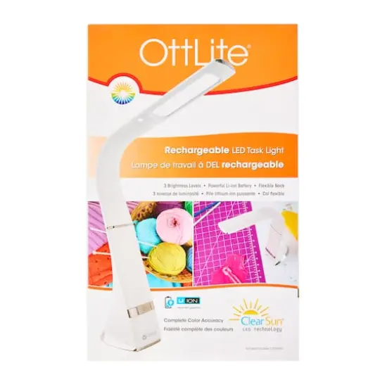 Ottlite Craft Anywhere Rechargeable LED Task Lamp {4}