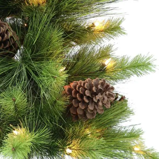 3.5ft. Pre-Lit Potted Artificial Tree, Clear Lights {5}