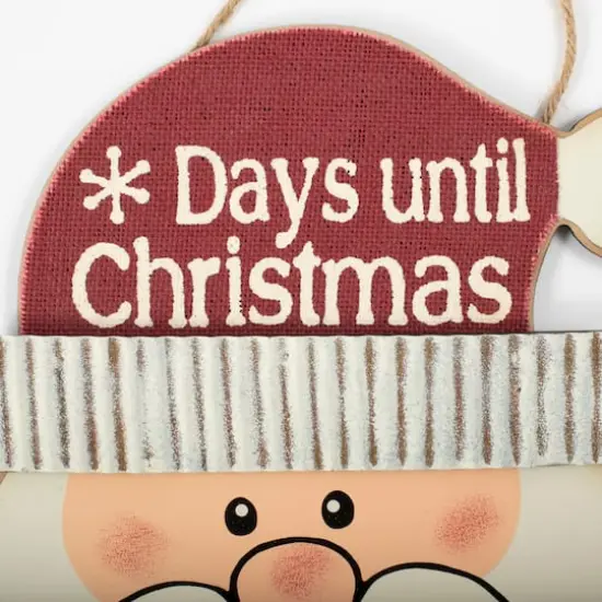 DII&reg; 16.7" Santa Days Til Christmas Hanging Countdown Calendar Sign {4}