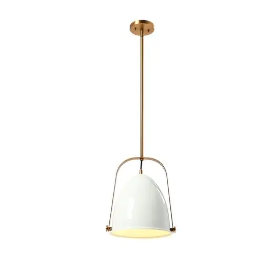 Hello Honey&reg; 5.9ft. 2-Tone Metal Ceiling Light White and Brushed Gold {4}