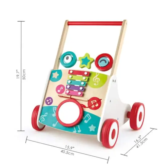 Hape My First Musical Walker Wooden Push & Pull Learning Walker {3}