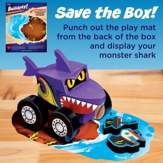 Creativity for Kids&reg; Buildeez!&trade; Chomper Monster Shark Wooden Model Set {8}