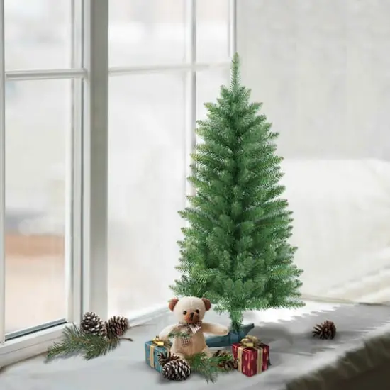 4ft. Unlit Carson Pine Artificial Christmas Tree {3}