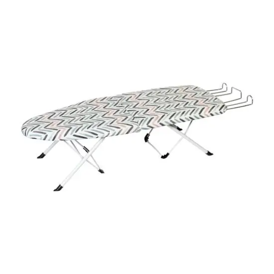 Honey Can Do Patterned Tabletop Collapsible Ironing Board with Cover {1}