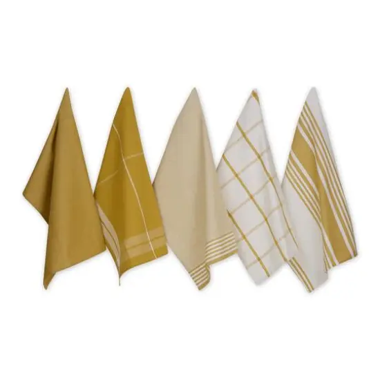 DII&reg; Classic Oversized Woven Dishtowels Set Lemongrass {1}