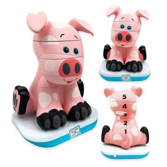 Stack-a-Roos Pals&trade; Baby Pig Stacking Animal Tower {6}