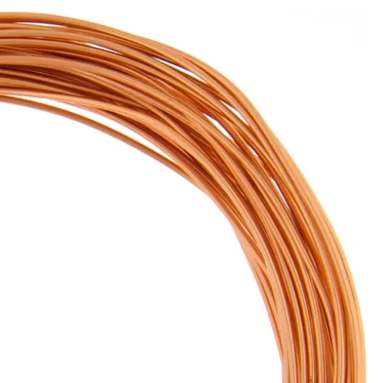 John Bead 18 Gauge Aluminum Jewelry Wire, 30ft. Light Copper {1}