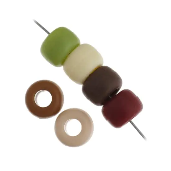 John Bead 9mm Plastic Pony Beads, 1,000ct. Assorted Camouflage {5}