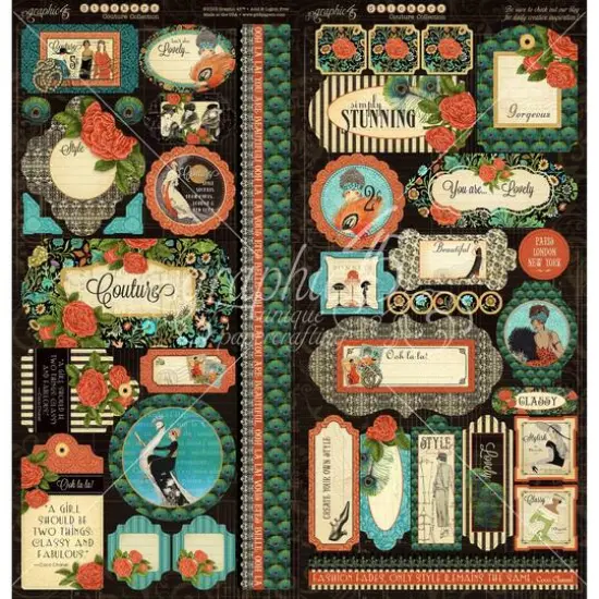 Graphic 45 Deluxe Collector's Edition Pack 12" x 12", Couture {4}