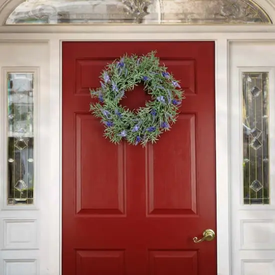 19" Spring Lavender and Rosemary Wreath {3}