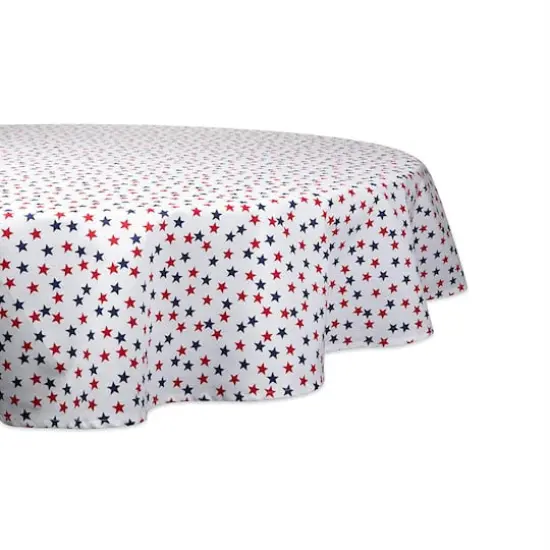 DII&reg; 70" Round Americana Stars Print Tablecloth {1}